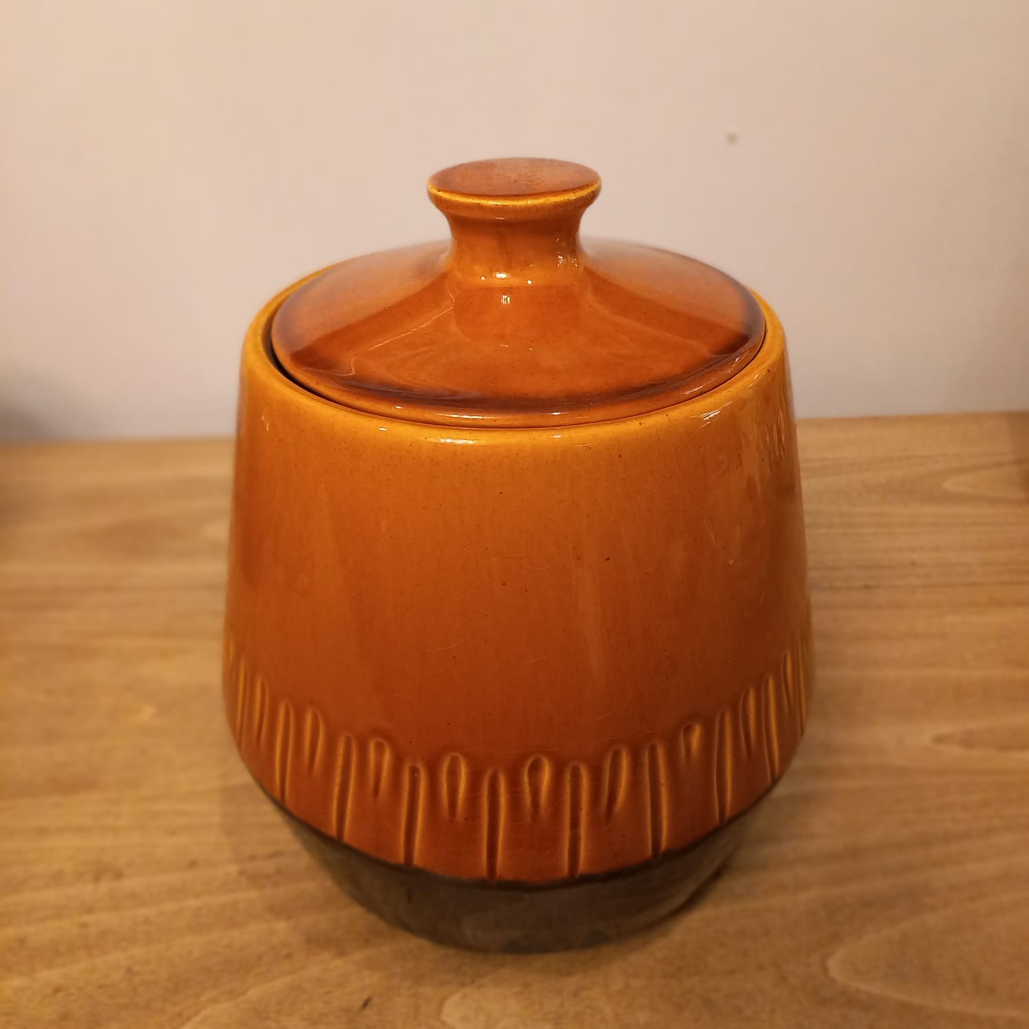 The main photo for Large Ceramic jar with lid